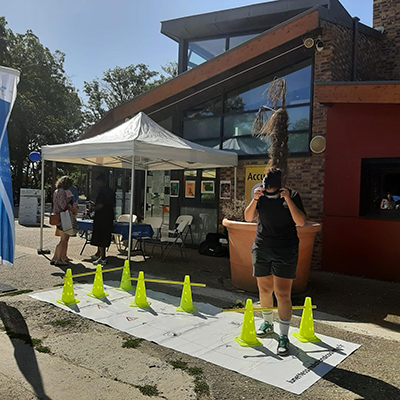 stand addictions à l'île de loisirs de Cergy